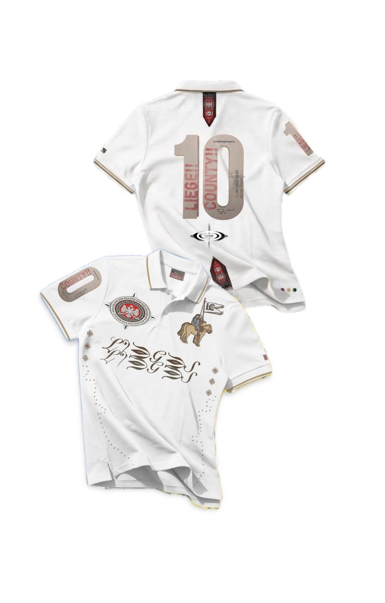 WHITE-DESERT PLAYA POLO T-SHIRT